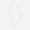 Organic mirror with beveled edge - Wave
