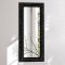 Antique mirror with black frame