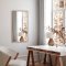 Rectangular mirror with a slim wooden frame - Oak