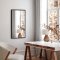 Rectangular mirror with a slim black wooden frame - Black Oak