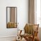 Rectangular mirror with a slim black wooden frame - Black Oak