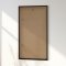 Rectangular mirror with a slim black wooden frame - Black Oak