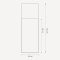 Rectangular mirror with a narrow oak frame - Solid Oak 15mm