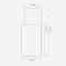  Rectangular mirror with white frame