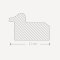 Rectangular mirror with white frame - Nordic
