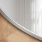 Rundt spejl med s�lv aluminiumsramme - Lunis