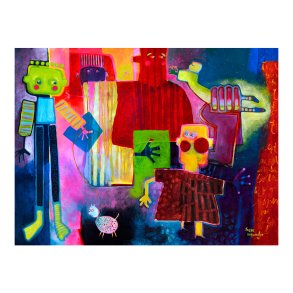 Canvas - De Hoppende Unge - Susse Volander