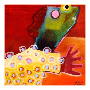 Canvas - Dots Fell of in Wind - Susse Volander