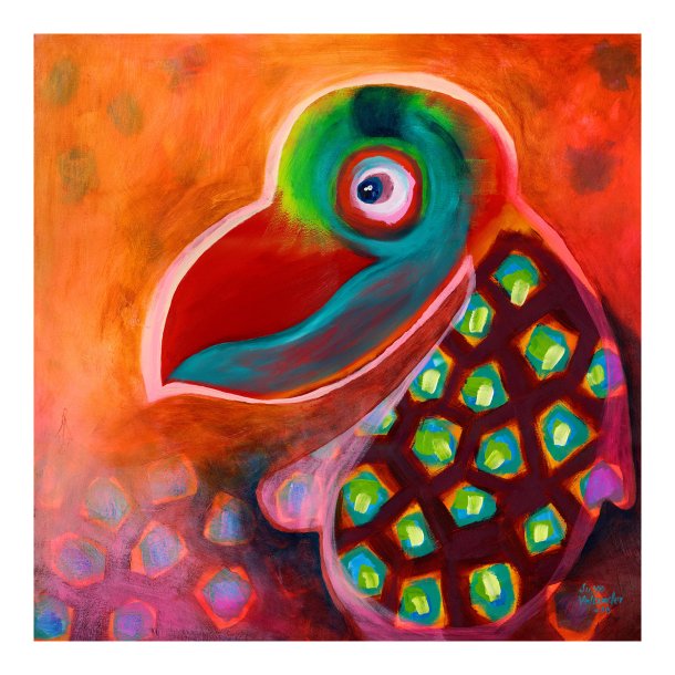 Canvas - The Wise Parrot - Susse Volander