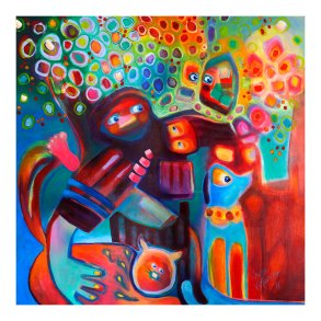 Canvas - Family Picnic - Susse Volander