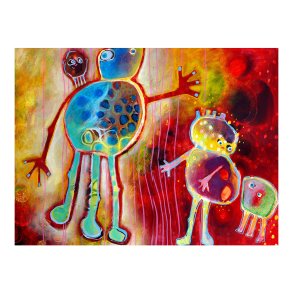 Canvas - Pet With It's Pets - Susse Volander