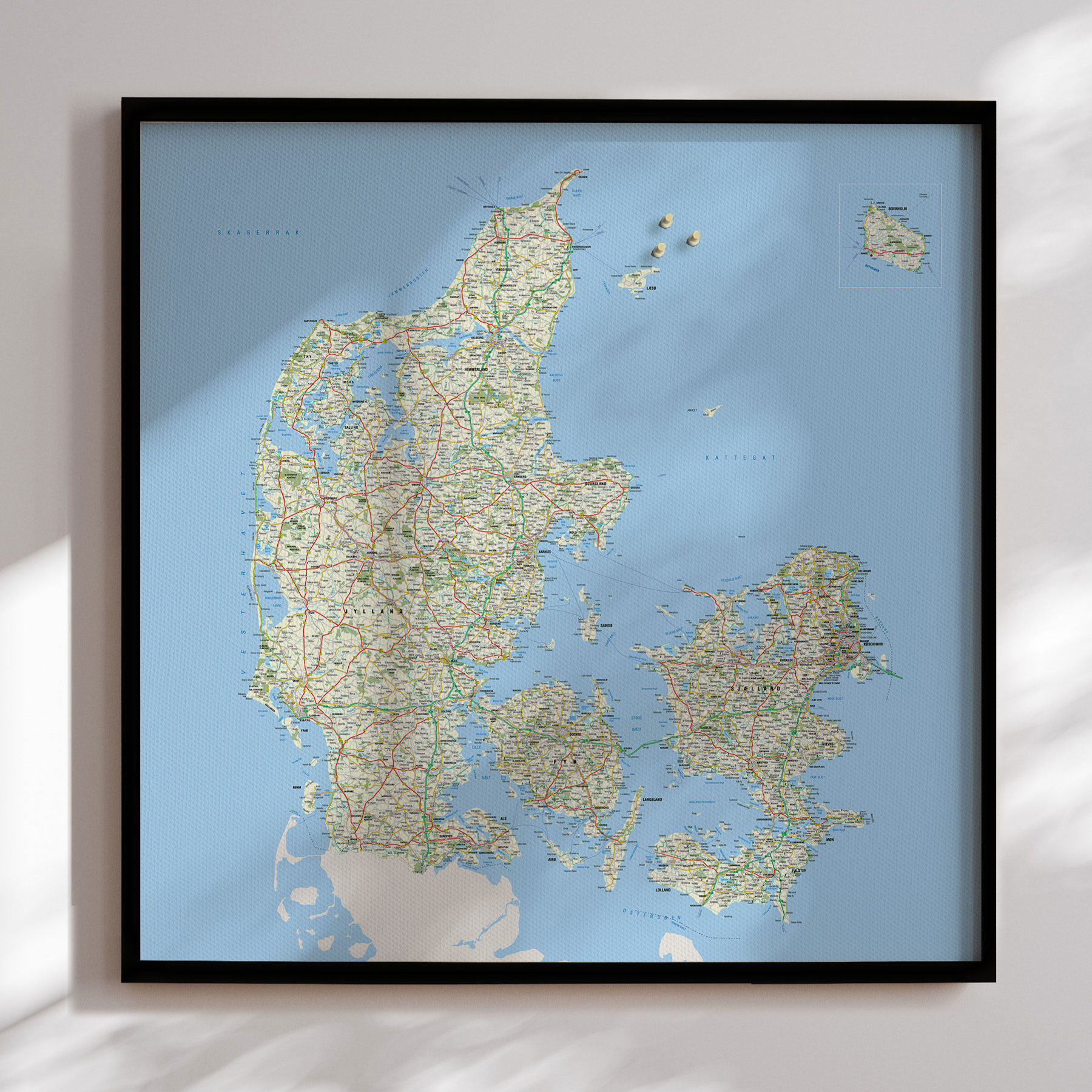 Map of Denmark - Pinboard - All world maps - Incado
