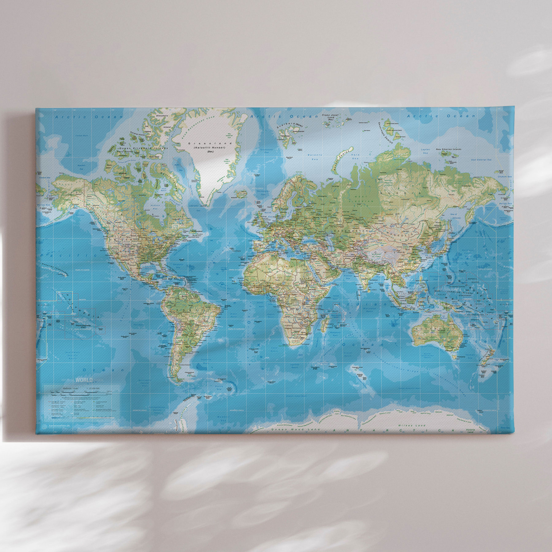 額装品/Old World Map Blue/ポスター Old World Map Blue – Decorus Art