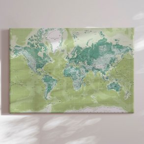 World Map - Green