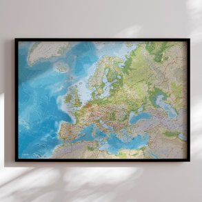 Pin Board - Euro Map - Classic
