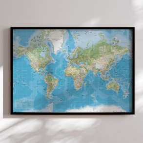 Pin Board - World Map - Classic