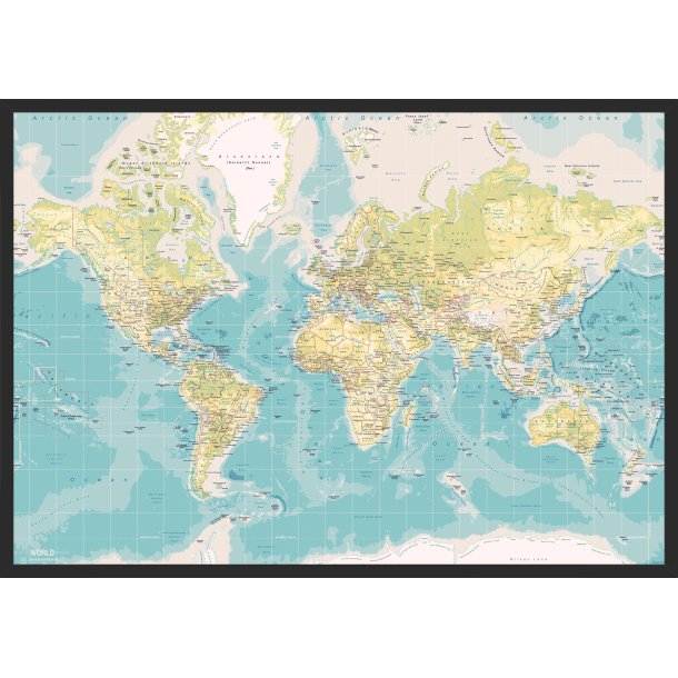 Pin Board - WorldMap - Retro