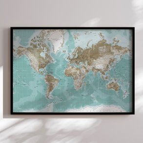 Pin Board - WorldMap - Winter