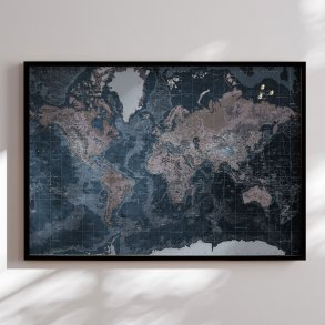 Pin Board - World Map - Modern