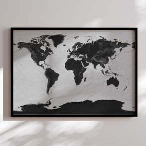 Pin Board - Grey Current - Maps in Minutes